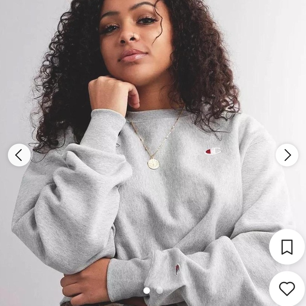 Champion Heather Gray Crewneck Sweatshirt